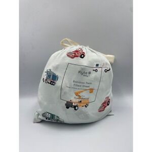 Kyte Baby 39" x 75" Twin Fitted Sheet Breathable Bamboo Rayon in City Vehicles